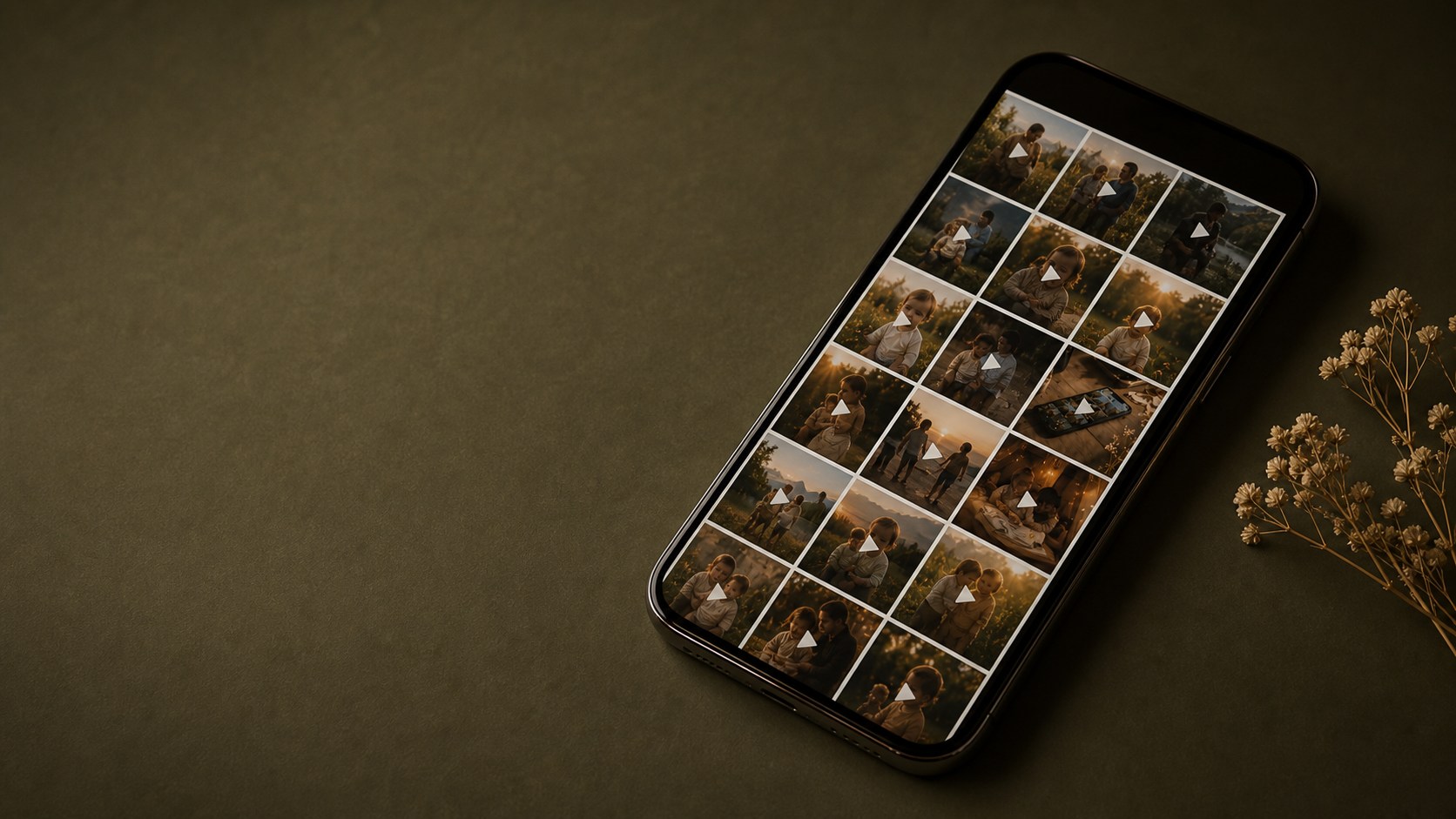 Téléphone rempli de vidéos