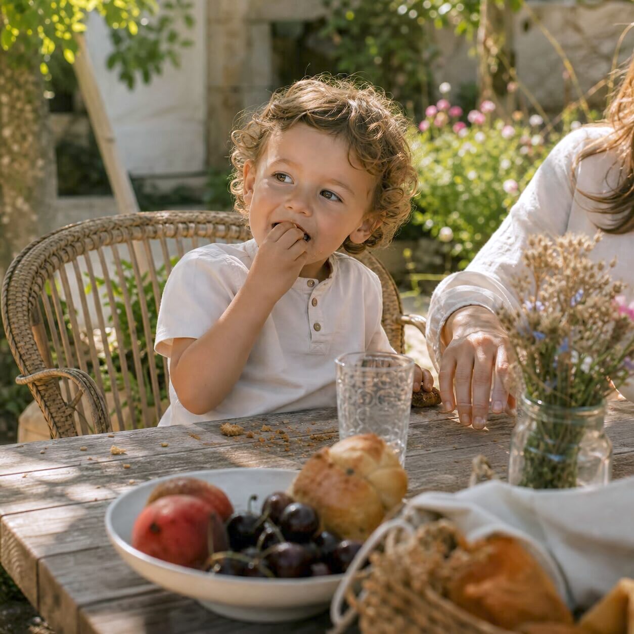 Goûter au jardin