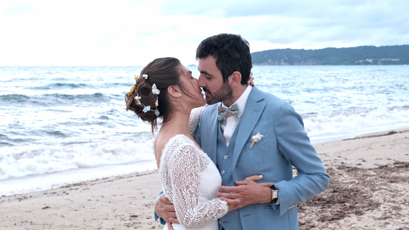 Pauline and Pierre on their wedding day